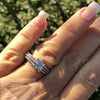 1.50 New Art Carved Ring Two Tone ( Rose Gold Center Row) 1.02 F Vs1 Center Engagement Rings