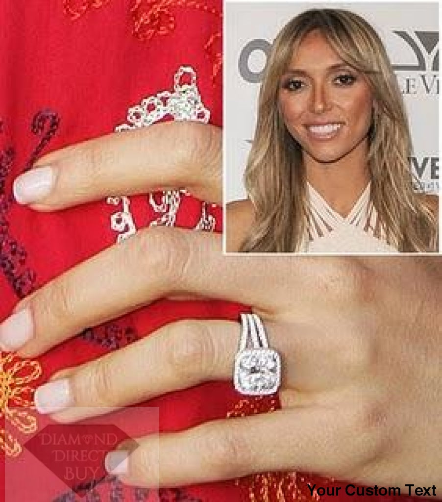 3.03 Halo Split Shank Halo Cushion Diamond Engagement Ring Engagement Rings
