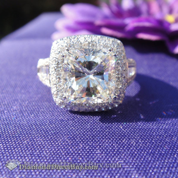 5.00Ct Ct Total Diamond Ring With A Stunning 3.00 I Vs2 Gia Center Engagement Rings