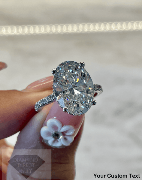5.57 Carat Oval Diamond Ring Engagement Rings