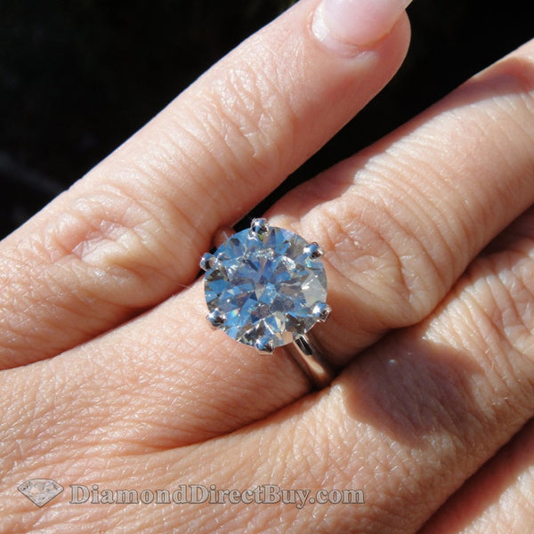 6 Prong Solitaire 3 Carat Center Gia Engagement Rings