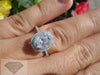 1.50 Oval Double Halo Ring Gia Certifid Engagement Rings