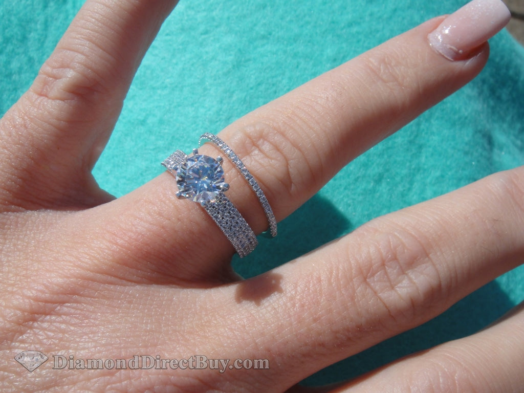 1.50 Carat 2 Piece Ring Set Engagement Rings