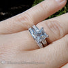 1.50 H Si1 Princess Cut Gia 2.20Ct Total In The Set Wow Engagement Rings