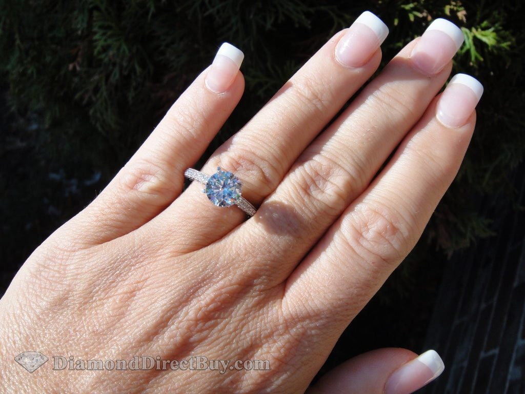 1.81 Simon G Diamond Ring 1.51 Vs2 Ex Center Engagement Rings