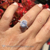 2.00 Carat Double Halo Oval Diamond Ring I/vs1 Gia Engagement Rings