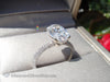 2.00 Oval Pave Diamond Ring Engagement Rings