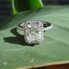 2.20 Radiant Halo Ring Engagement Rings