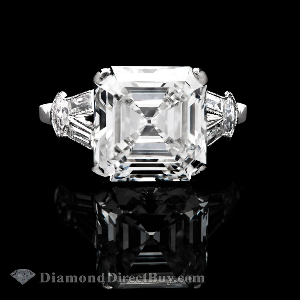 2.40 Asscher Cht Diamond Ring Engagement Rings