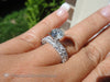 2.50 Carat Matching Wedding Set 1.50 Gia Natural Diamond Center Engagement Rings