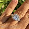2.50 Spectacular Diamond Ring With 2.01 Cushion Gia Center Plus Setting Engagement Rings