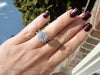 2.80 Carat Round Diamond With Halo And Split Shank Engagement Rings