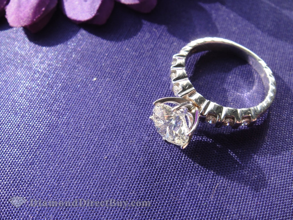 2.83 Diamond Ring 2.63 J Si1 Ex Center Igi Engagement Rings