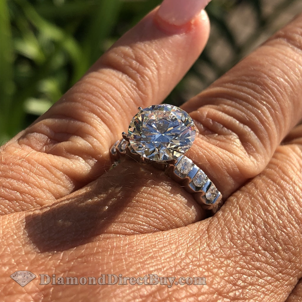 2.83 Diamond Ring 2.63 J Si1 Ex Center Igi Engagement Rings