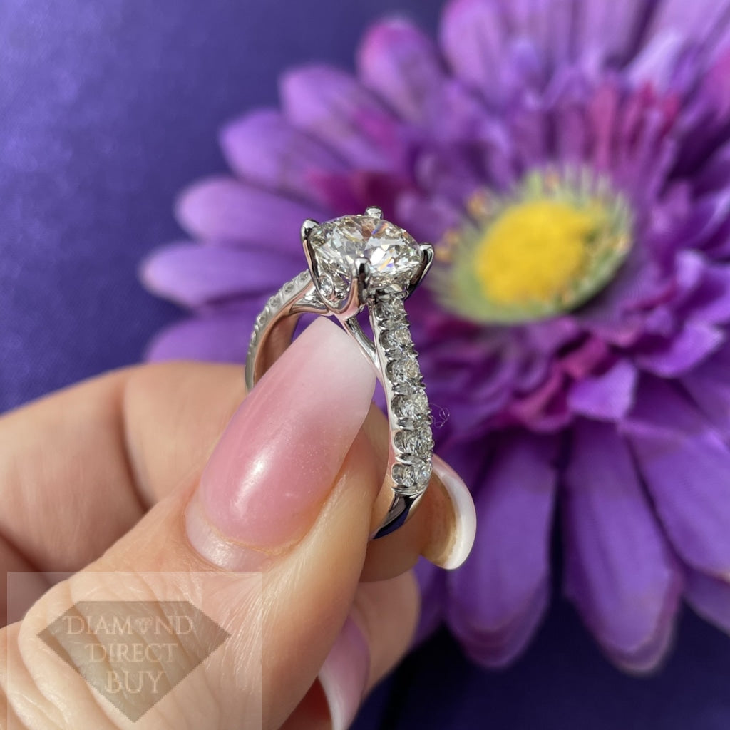 2.2 Carat Sdiamond Solitaire Ring With 1.80 Center Engagement Rings