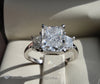 3.00 Carat Radiant Diamond Ring With Sides