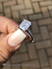 3.00Ct Emerald Pave Diamond Ring Gia Certified 2.50 Vvs2 Center Engagement Rings
