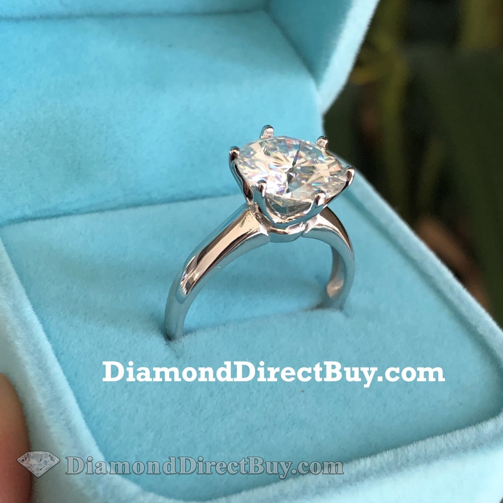 GIA Certified Diamond Tiffany Solitaire in white gold
