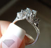 3.20 Emerald Cut Masterpiece With A 2.51 J/vvs2 Center Gia Engagement Rings