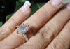 3.27 Carat Rose Gold Oval Ring Engagement Rings
