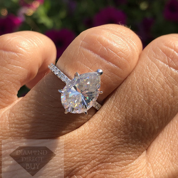 3.50 Pear Shape Engagement Ring Engagement Rings