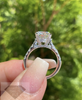 3.33 Carat Pave Diamond Engagement Ring Rings