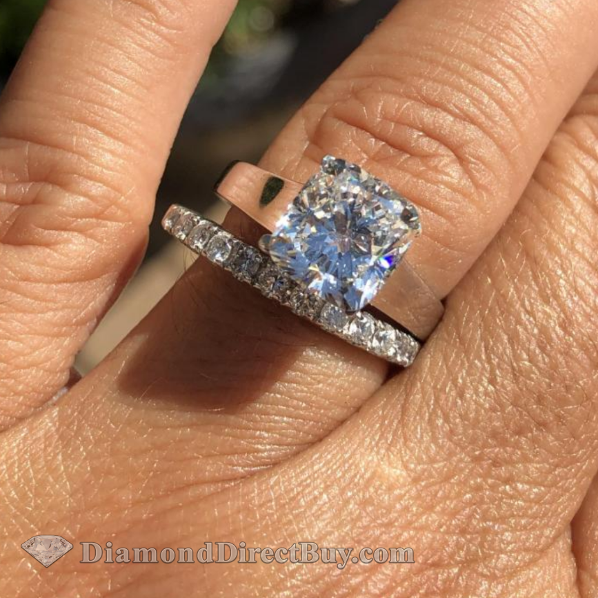 Wedding bands 2025 for solitaire