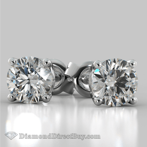 4.00 Ct Studs 2.00 Carat Each Side I Vs2 Ex Studs
