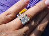 4.00 Gia Cushion Engagement Ring With Micro Pave Band Rings