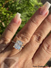4 Ct Pave Set Yellow Gold Moissanite Cushion Engeagement Ring Engagement Rings