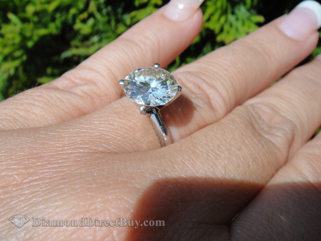 4 Prong Platinum Solitaire 1.5 I Vs1 Engagement Rings