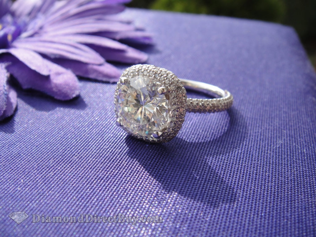 5.00 Halo Diamond Ring Engagement Rings