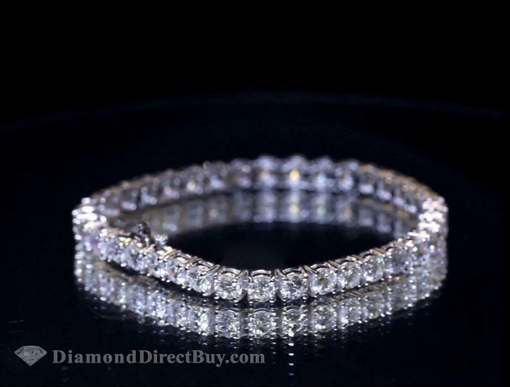 Diamond Tennis Bracelet in 14kt White Gold (7ct tw) – Day's Jewelers