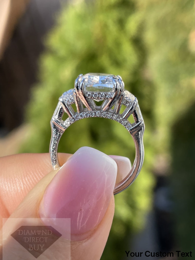 5.21 Carat Platinum Custom Made New Ring Stunning Master Piece Engagement Rings