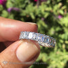 5 - 5.25 Emerald Cut Eternity Band Engagement Rings