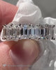 5 - 5.25 Emerald Cut Eternity Band Engagement Rings