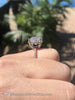 5.50 Platinum Custom Solitaire Moissanite Ring 10.5Mm Old Mine Cut Gorgeous + Free Wrap
