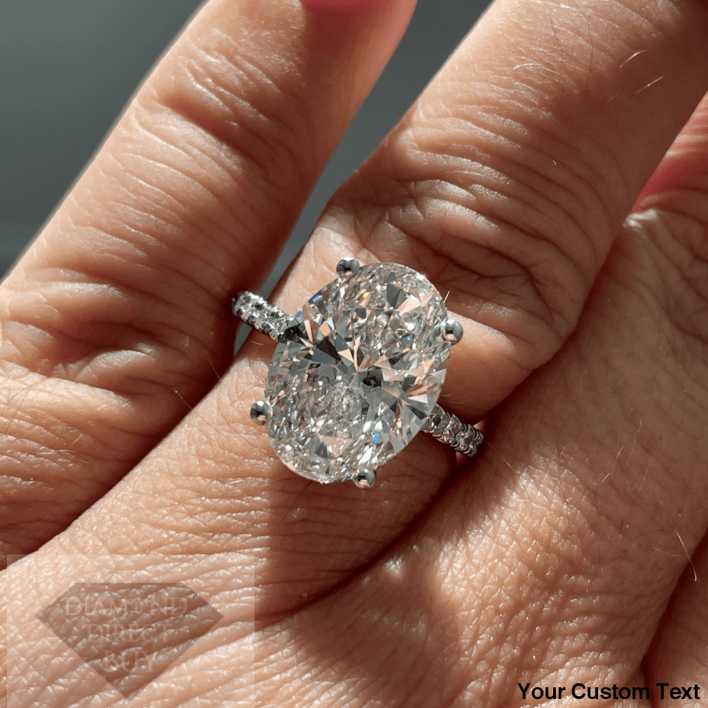 5.57 Carat Oval Diamond Ring Engagement Rings