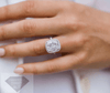 5.11 Cushion Halo Ring Engagement Rings