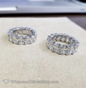 7.8 To 8 Carat Oval Eternity Band Each