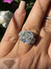 8 Carat Cushion Diamond/moissanite Platinum Ring Engagement Rings