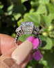 8 Carat Cushion Diamond/moissanite Platinum Ring Engagement Rings