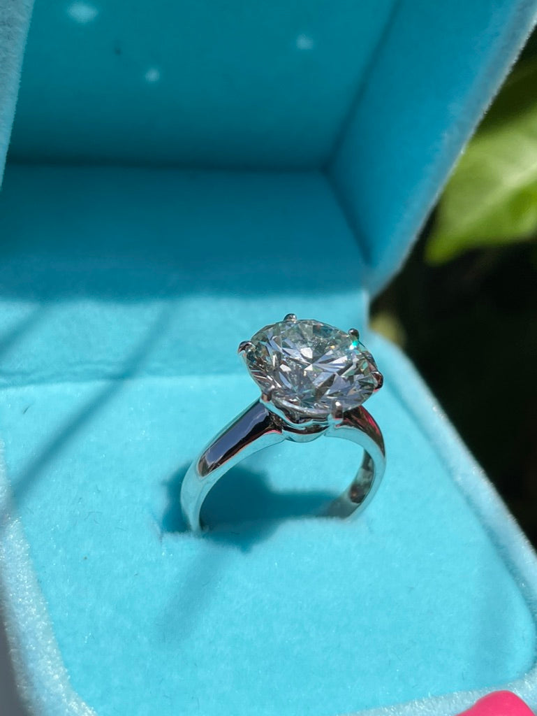 CARAT TIFFANY STYLE Diamond Ring WITH IGI Certified H VS1