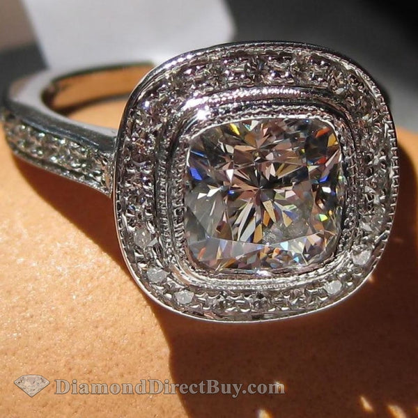 Beautiful Bazel Set Wedding Engagement Rings