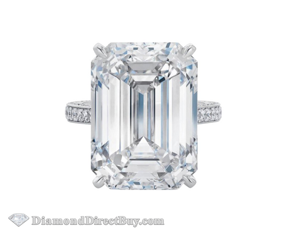 Big And Beautiful Emerald 6.70 Emerald Ring Engagement Rings