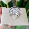 Brand New 6.03 Platinum Diamond Ring & Band __Save Thousands Engagement Rings