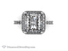 Halo Asscher Cut Diamond Ring Gia Certified