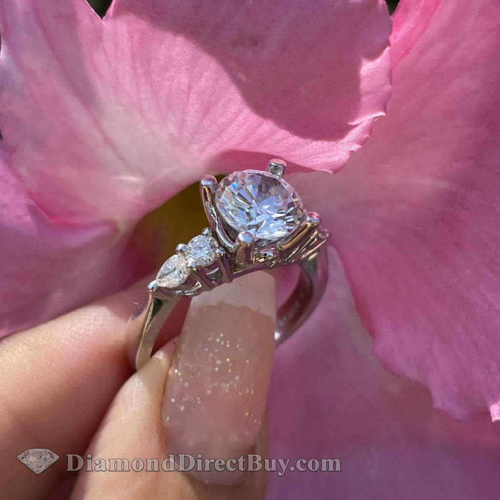Natalie K Diamond Ring 2.00 Carat Total Engagement Rings