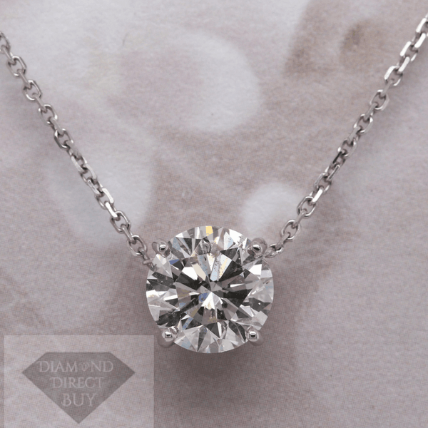 Solitaire 2.63 J Si1 Pendant Engagement Rings