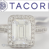 Tacori 2.60 Diamond Ring With A 1.80 Ct Emerald Gia Center Engagement Rings